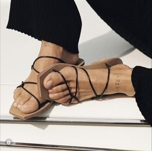 St. Agni Olive Sandal Black 40